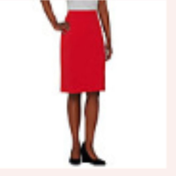 NEW! Susan Graver French Terry Slim Skirt XL - Picture 6 of 12